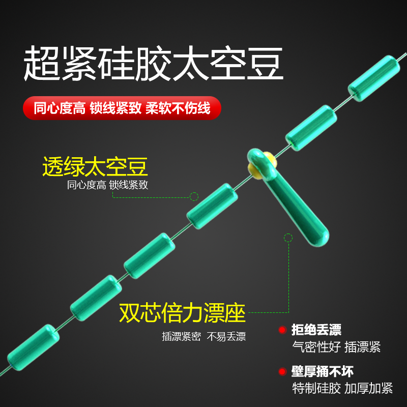 6卷赠主线盒pe连接手工精绑成品主线组双芯漂座规格齐x钓鱼线子线-图1