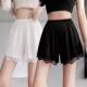 Summer loose lace safety pants leggings for women anti-exposure women's ice silk silk high-waisted non-curling thin jk safety pants