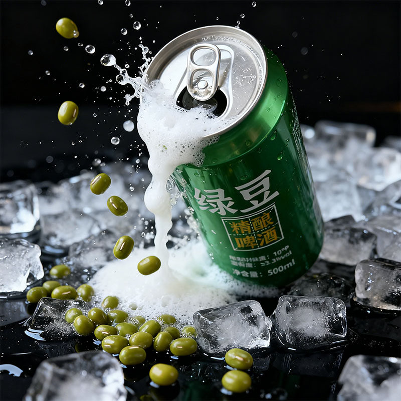 张钱记_绿豆啤酒500ml*9罐绿豆精酿啤酒,淘宝优惠券,粉丝福利购,淘宝优惠卷