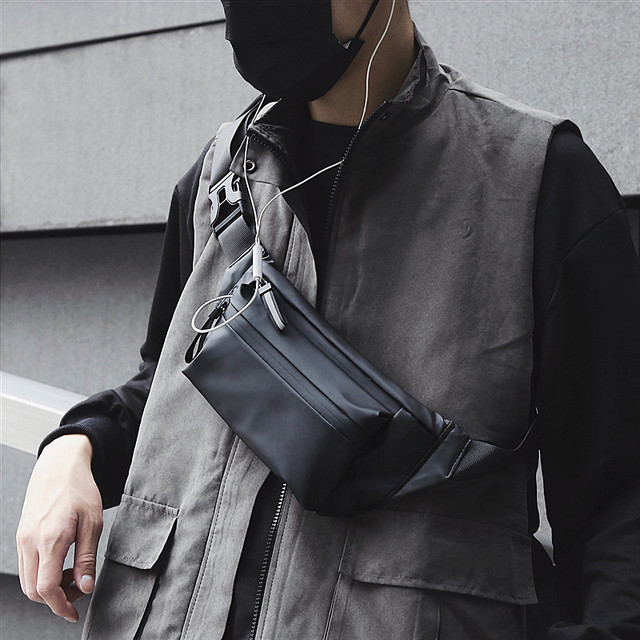 Korean style trendy breast bag waterproof men's dead flying cycling bag