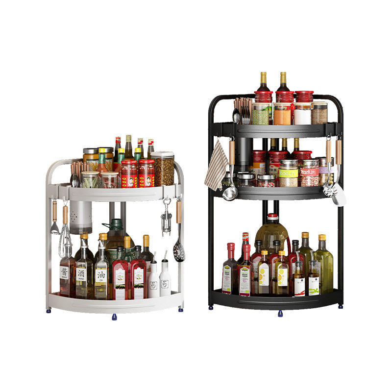 厨房调料品置物架墙角落台面转角刀架三角多功能角落调味罐收纳架,淘宝优惠券,粉丝福利购,淘宝优惠卷