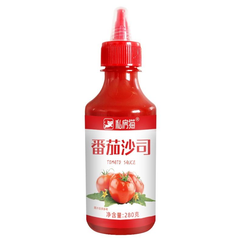 私房猫番茄酱沙拉酱泰式甜辣酱水果汉堡蔬菜沙拉沙司挤压瓶蕃茄酱-图3