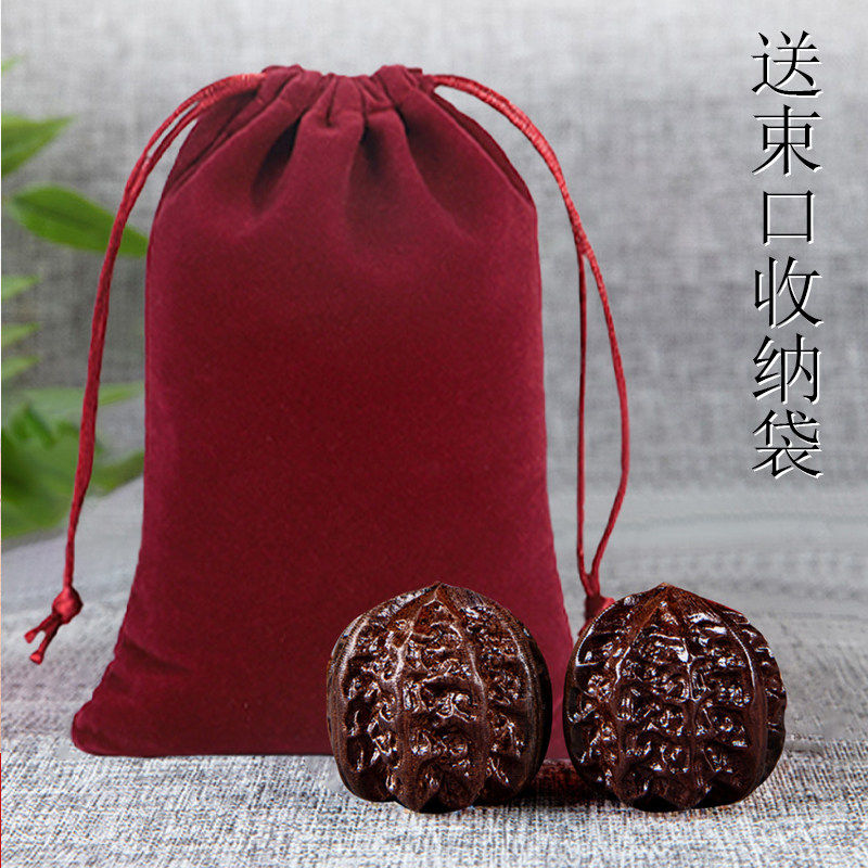 沉香木核桃健身手球手部按摩训练解压练手把件中老年人手玩保健球,淘宝优惠券,粉丝福利购,淘宝优惠卷