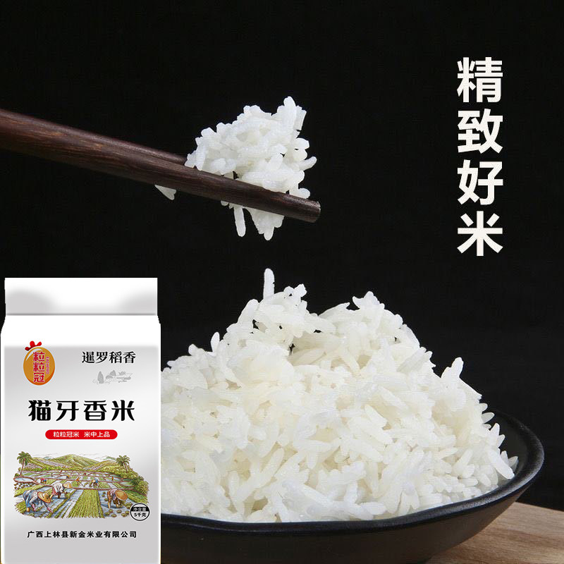 纯正猫牙香米广西特色米当季新米农家丝苗米大米炒饭煲仔饭米10斤,淘宝优惠券,粉丝福利购,淘宝优惠卷