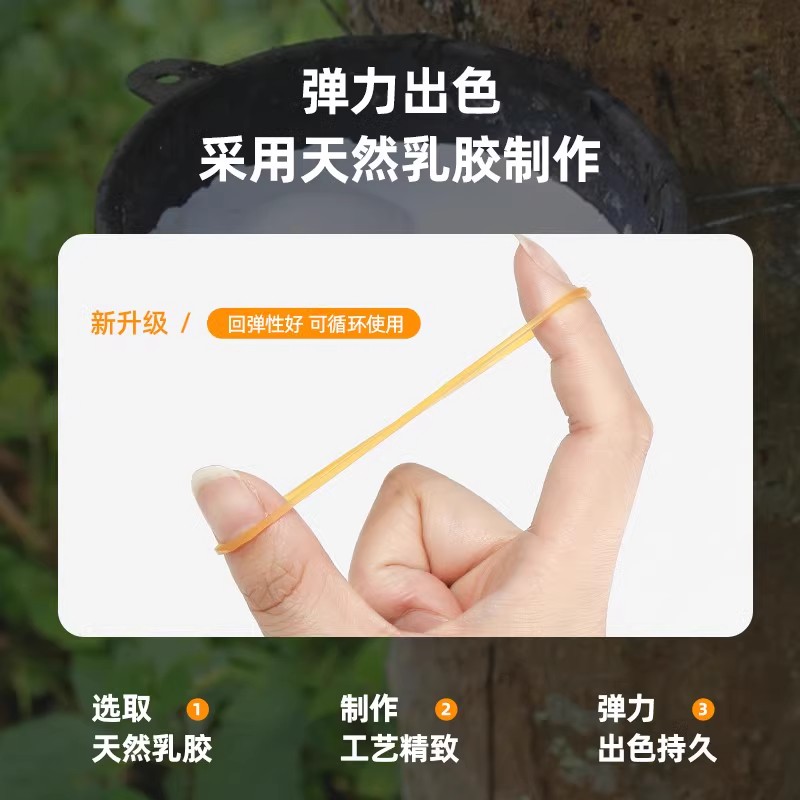 橡皮筋高弹力耐用牛皮筋一次性橡皮圈办公工业用捆绑带乳胶圈橡胶-图1