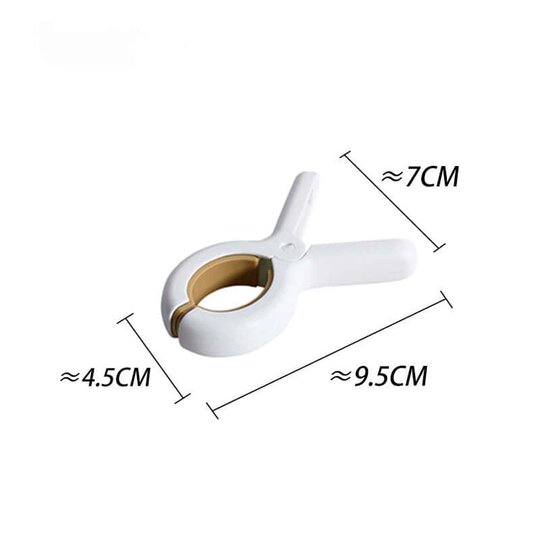 Seamless clip for clothes drying and sheet clip