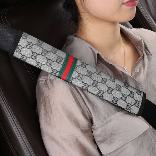 汽车安全带护肩套四季通用亚麻加长超长防磨衣大货车保险带保护套 - 图0