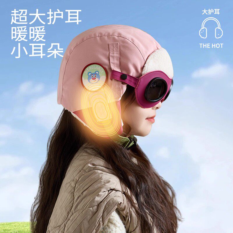 Autumn and winter velvet warm aviator Lei Feng hat