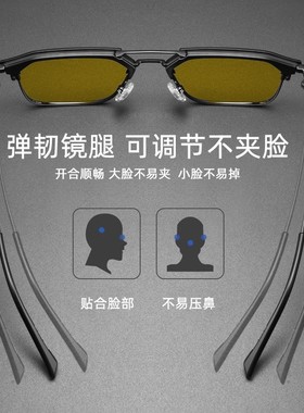 夜视镜防远光灯偏光镜眼镜男防眩光强光夜间驾驶开车专用夜视眼镜