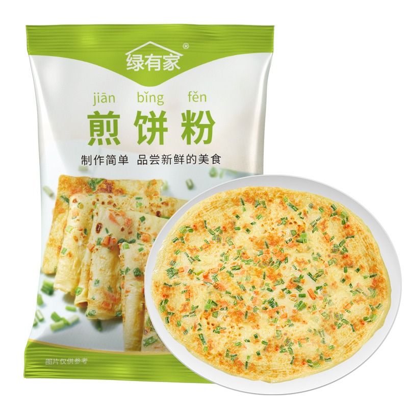 绿有家煎饼粉家用早餐鸡蛋饼小包装蔬菜煎饼果子专用粉杂粮面粉-图3