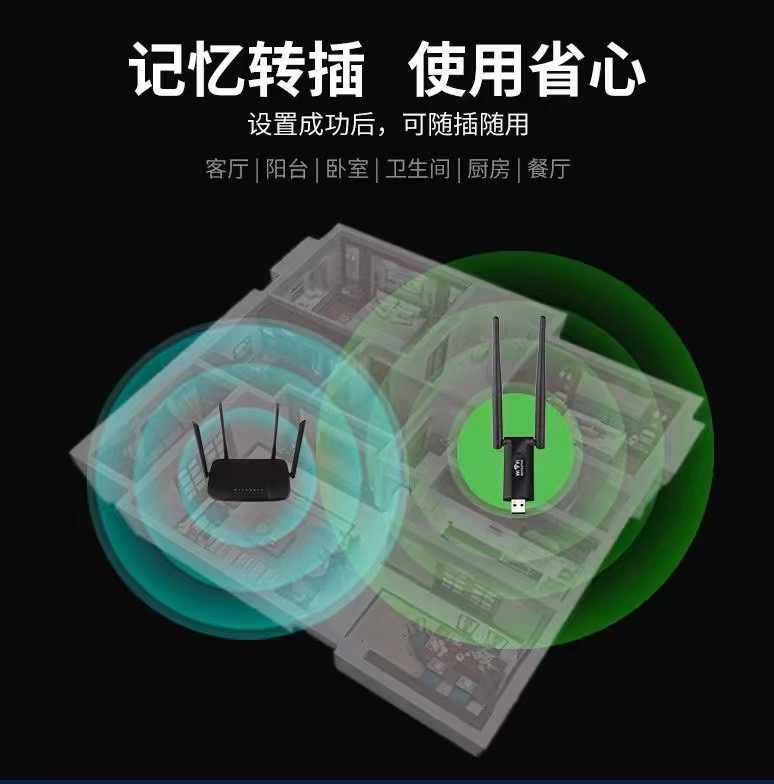 wifi信号放大器扩展器随身wifi无线路由器usb家用增强器迷你中继器穿墙王覆盖加强房间卧室-图2