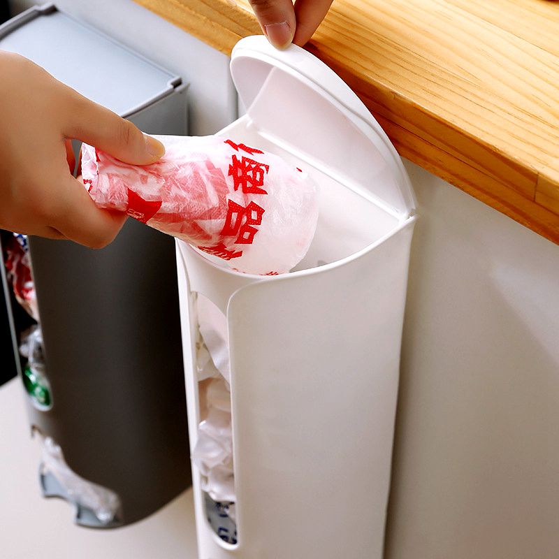 垃圾袋子收纳盒神器壁挂式抽取创意厨房塑料袋收集器方便袋大容量