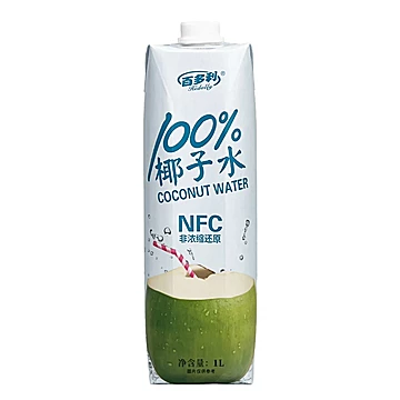 百多利纯椰子水大瓶nfc鲜榨1L*2瓶装[3元优惠券]-寻折猪