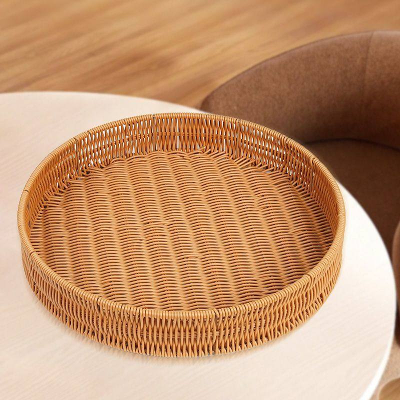 仿藤面包小吃篮子藤编水果篮客厅用瓜子花生糖果盘编织火锅蔬菜筐,淘宝优惠券,粉丝福利购,淘宝优惠卷