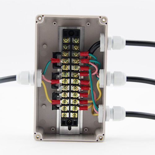 迎欣户外防水接线盒带端子塑料室外电缆电源分线盒明装防雨穿线盒 - 图1
