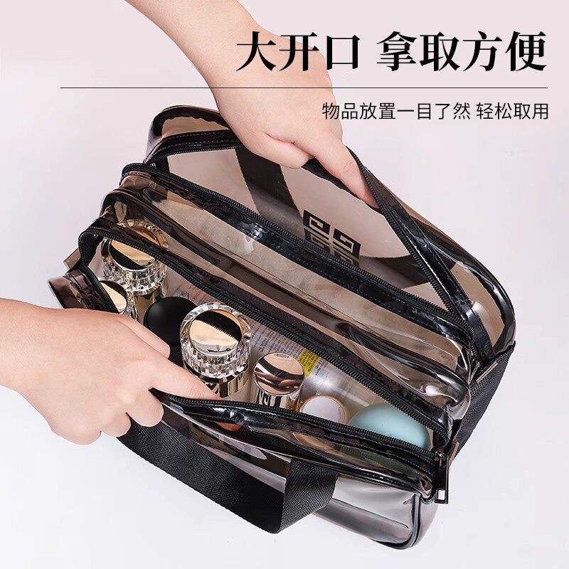 Waterproof outdoor travel wet and dry separation toiletry bag