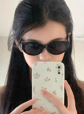 韩系辣妹猫眼墨镜女款高级感