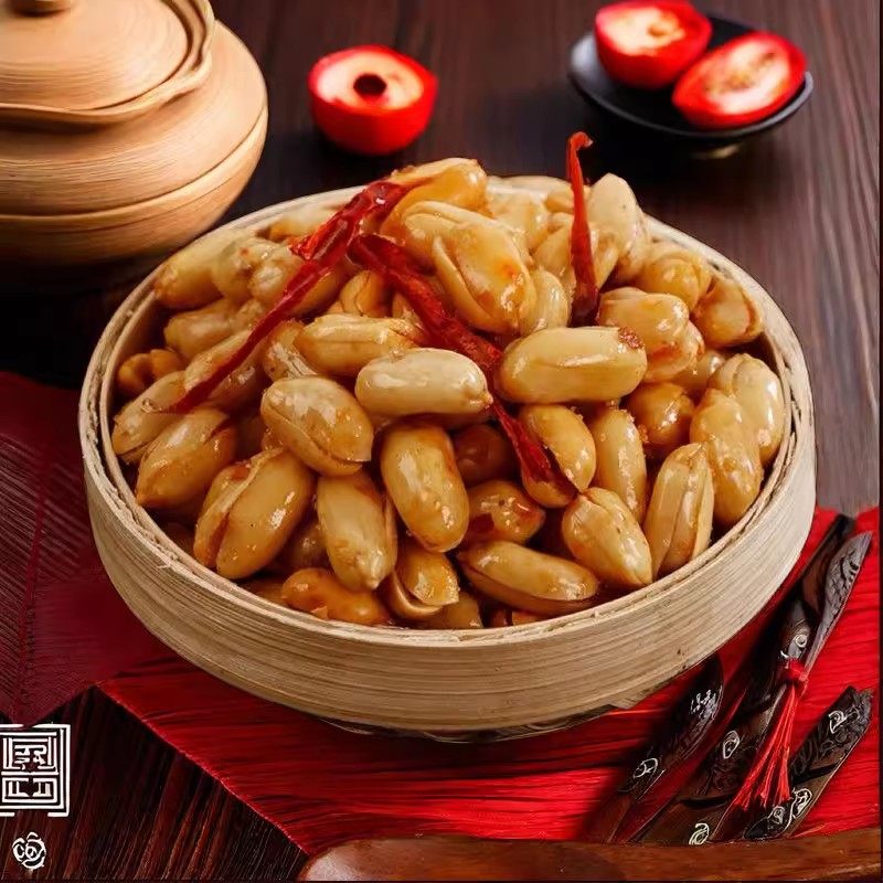 油炸花生米5斤装魔鬼椒麻辣椒盐五香花生商用下酒菜小零食年货节,淘宝优惠券,粉丝福利购,淘宝优惠卷