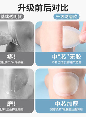 【热销推荐】水凝胶防磨脚修护贴