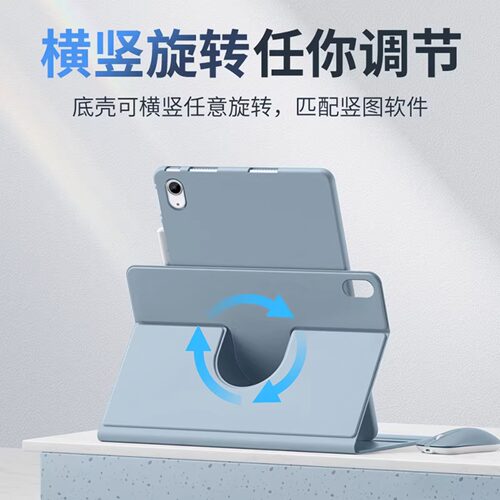 旋转适用ipad11保护套ipad10保护壳ipad7/8/9苹果平板2021/2024全包mini7/6防摔air7/6/5笔槽pro2025版硅胶 - 图2