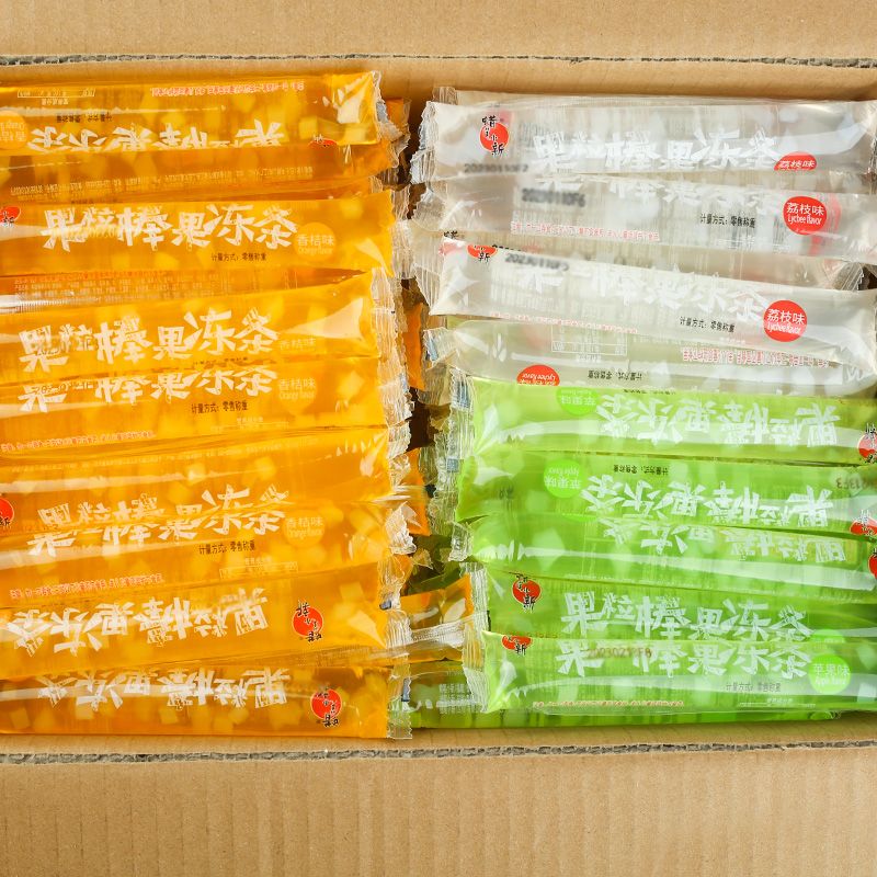 蜡笔小新果冻条果粒棒水果味可吸棒冰椰果粒儿童食品休闲零食解馋 - 图3