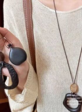 FANTAI新中式项链女款2025新款民族风配饰长款吊坠中古饰品毛衣链