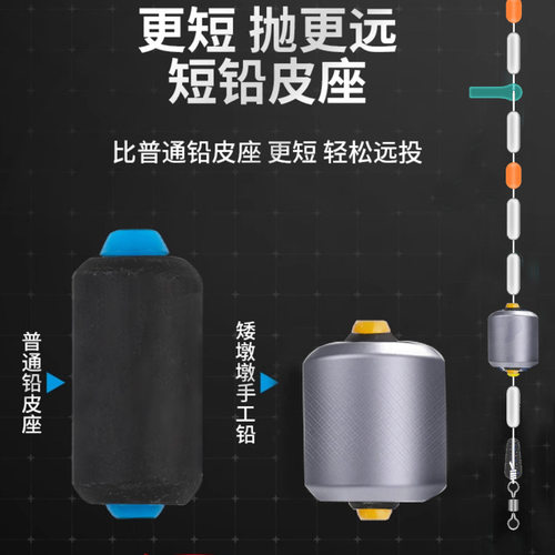 傲湖手工竞技专用铅坠双芯加厚铅皮快速铅钓鱼专用配件刻度远投 - 图1