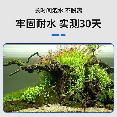 鱼缸造景骨架青龙石珊瑚瞬干胶水草莫斯水族杜鹃根专用胶水景火山-图2