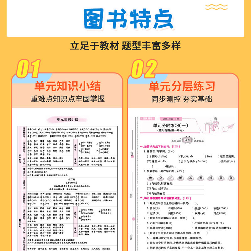 2024版培优好卷一二三四五六年级上下册语文数学英语试卷人教北师苏教冀教西师青岛外研科普译林闽教版单元期末试卷版本齐全考试卷 - 图2