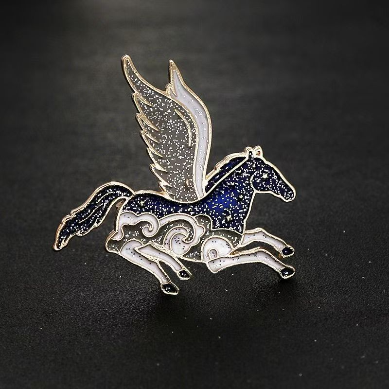 设计感创意立体生肖马胸针 小众动物衣服别针卡通独角兽胸花配饰,淘宝优惠券,粉丝福利购,淘宝优惠卷