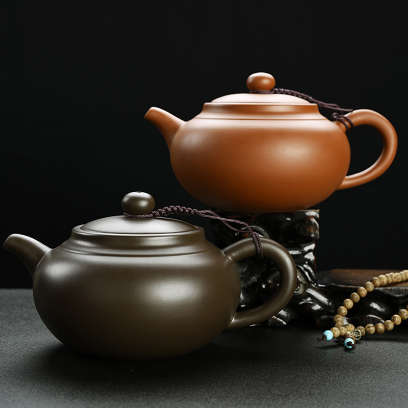 宜兴紫砂茶壶单壶大号家用会客球孔过滤泡茶壶功夫茶具套装西施