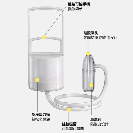 Neuartiger Unterdruck-Antireflux-Nasensauger für Säuglinge und Kleinkinder