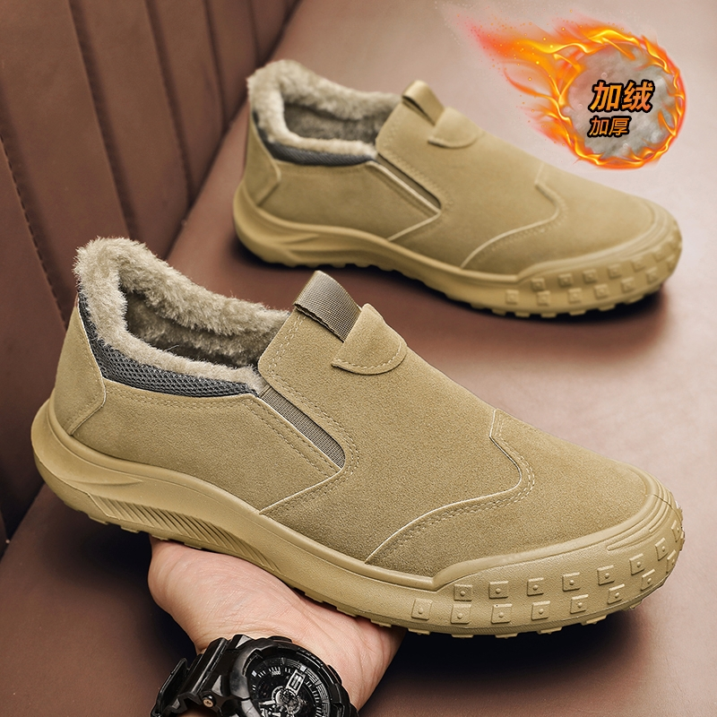 男鞋冬季加绒加厚保暖休闲运动一脚蹬棉鞋防水防滑劳保鞋耐磨高帮,淘宝优惠券,粉丝福利购,淘宝优惠卷