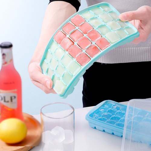 冻冰块模具软硅胶家用自制食品级冰格雪糕制冰盒带盖神器降温创意-图1