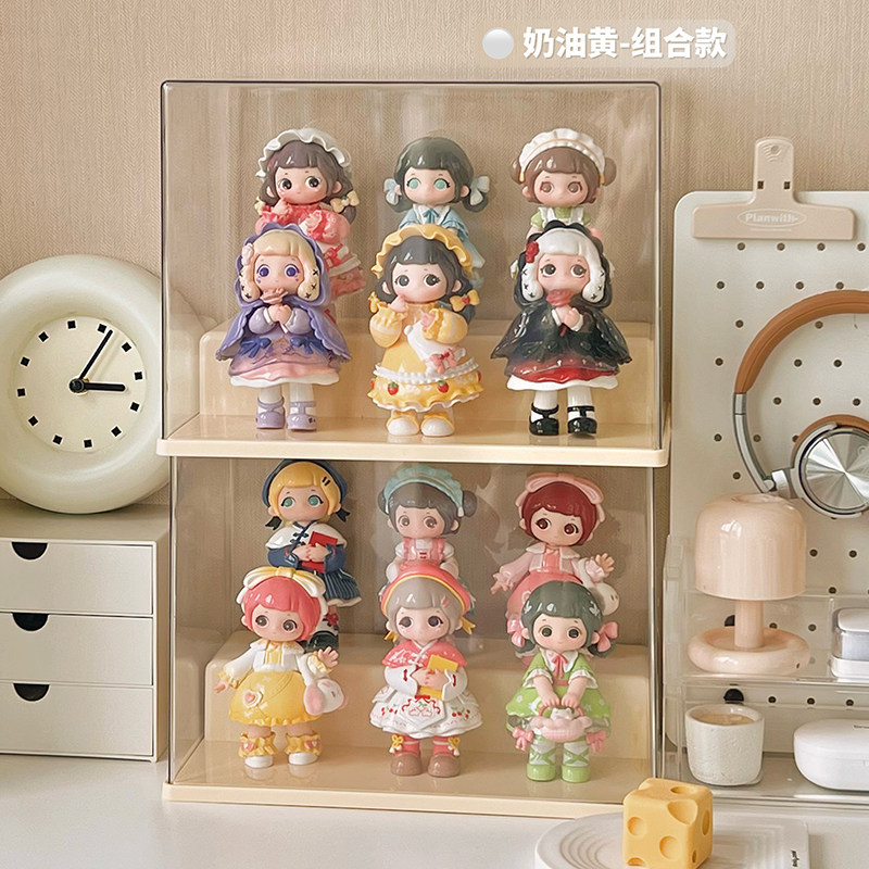 又梨盲盒收纳展示架娃娃摆件公仔手办展示柜防尘透明亚克力展示盒,淘宝优惠券,粉丝福利购,淘宝优惠卷