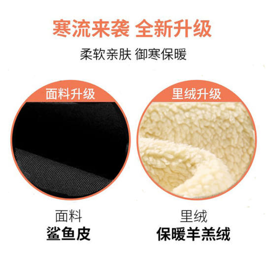 加绒鲨鱼底裤秋冬外穿大码秋裤冬季高腰紧身加厚棉裤梨型加长