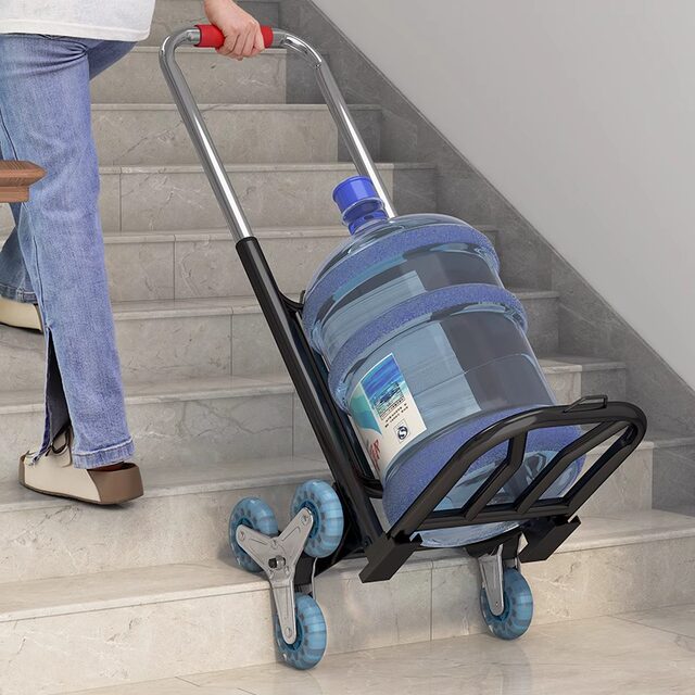 Small grocery shopping cart foldable silent storage bucket trolley trolley portable stair climbing cart