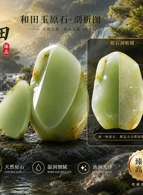 天然新疆和田玉散珠冰晴水玉珠子