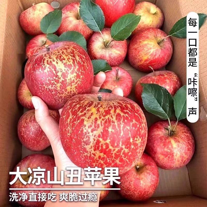 苹果水果丑苹果新鲜盐源大凉山冰糖心孕妇包邮四川红富士年货节,淘宝优惠券,粉丝福利购,淘宝优惠卷