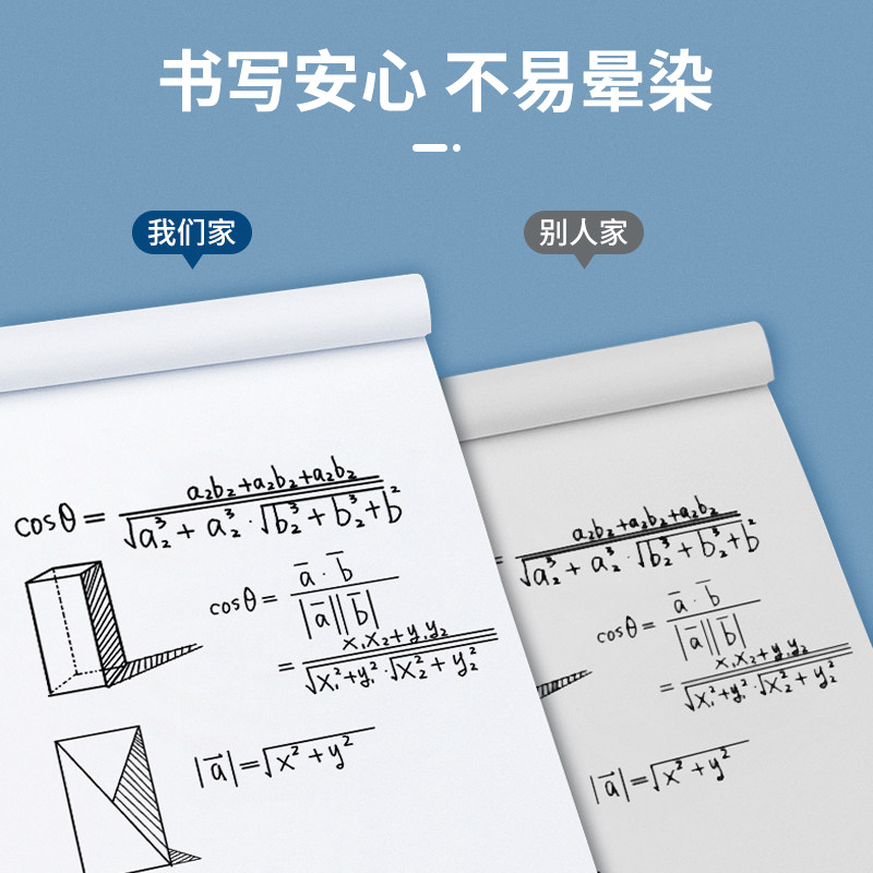 誉品草稿纸高中生专用草稿本空白初中生大学生数学演草纸本子a4纸加厚可撕批发便宜白纸打草纸草纸A4画画