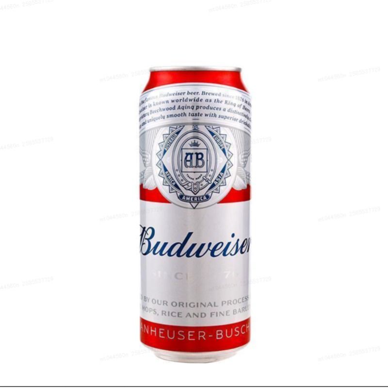 Budweiser/百威啤酒经典醇正红罐拉格500ml*12听/箱 - 图0