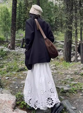 新款日系手工编织包头帽子女镂空薄款毛线帽复古针织帽堆堆帽秋季