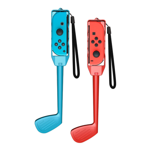 switch 游戏配件套装sports 10合1配件适用Joy-Con左右小手柄1代体感网球拍/高尔夫/击剑/绑带/滑轨运动套装 - 图0