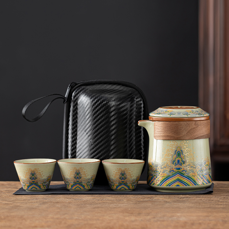 2025新款旅行茶具套装便携式户外露营泡茶喝茶装备随行快客杯精致 - 图3