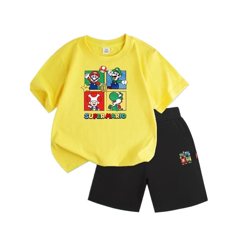 巴拉巴拉᷂男童套装夏装2024新款儿童洋气时髦炸街运动服孩子短袖 - 图3