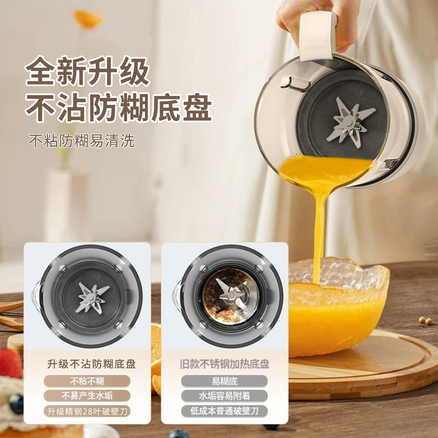 志高破壁机家用新款全自动小型豆浆机非静音多功能无渣榨汁机一体,淘宝优惠券,粉丝福利购,淘宝优惠卷