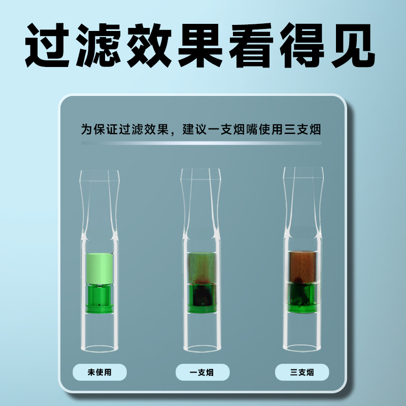 威乐烟嘴过滤过滤器健康香烟过滤嘴一次性男士女抽烟吸烟中细滤烟 - 图0