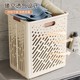 Beautiful folding dirty laundry basket | repurchased by thousands of people