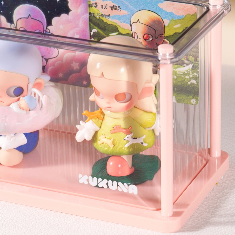 盲盒展示架收纳透明防尘亚克力手办展示柜小野公仔展示盒 - 图3