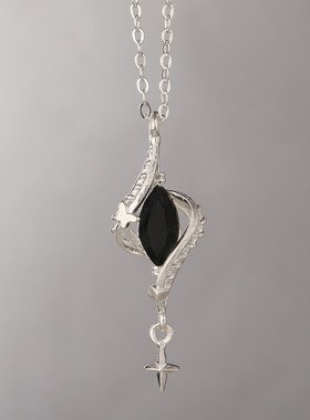 森系缠绕项链镂空高级感项链ins潮流新款创意吊坠森系缠绕锁骨链